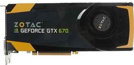 Zotac NVIDIA  GeForce GTX 670 2ГБ DDR5, OC,  Ret [zt-60304-10p]