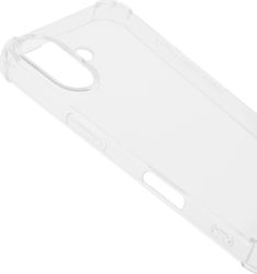 Чехол (клип-кейс) BORASCO Bumper Case, для Apple iPhone 16, противоударный, прозрачный