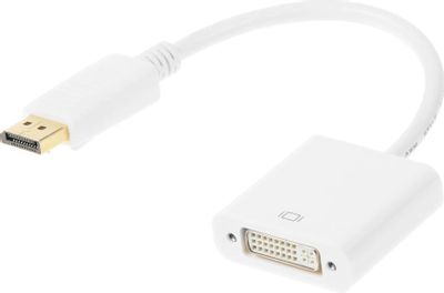 Переходник Display Port  DisplayPort (m) -  DVI (f),  белый