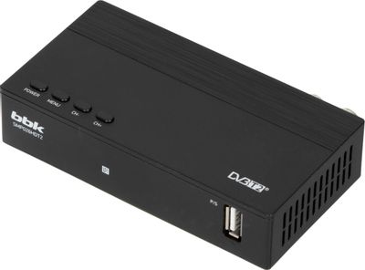Ресивер DVB-T2 BBK SMP026HDT2, черный – купить в Ситилинк | 1435619