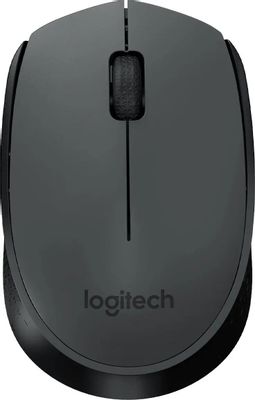 Мышь Logitech M170, оптическая, беспроводная, USB, серый и черный [910-004642]
