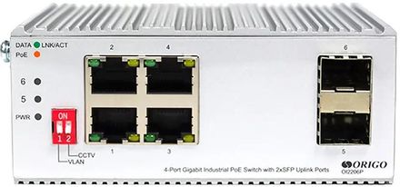 Коммутатор ORIGO OI2206P/120W, неуправляемый, 4 RJ-45, 10/100/1000 Мбит/с [oi2206p/120w/a1a]