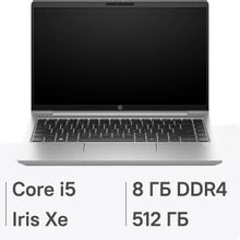 Изображение товара Ноутбук HP ProBook 440 G10 14 IPS Core i5 SSD 8ГБ FreeDOS серебристый