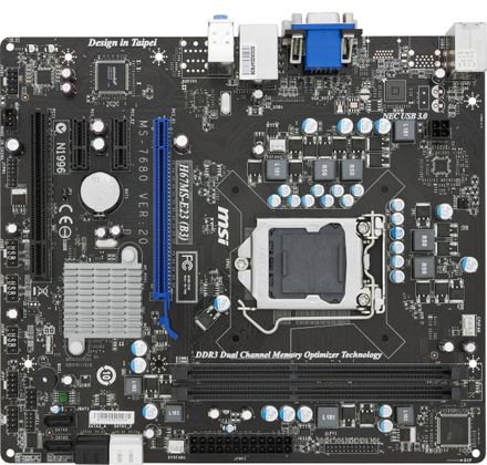 Материнская плата MSI H67MS-E23 (B3), LGA 1155, Intel H67(B3), mATX, Ret