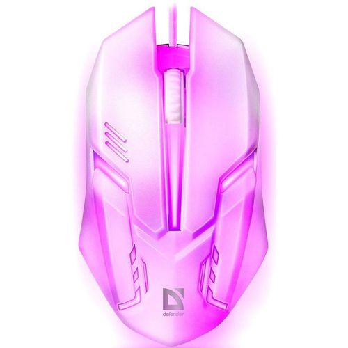 Мышь проводная Defender Cyber MB-560L, игровая, оптическая, USB, 1600dpi, белый [52561]