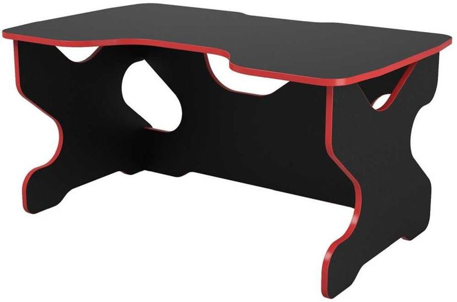 Стол игровой ВИТАЛ-ПК Райдер 1500, ЛДСП, черный и красный