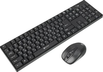 Комплект (клавиатура+мышь) Oklick 210M, USB, беспроводной, черный [612841]