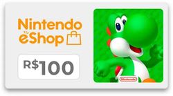 Изображение товара Пополнение игровой валюты Nintendo 100 BRL Brazil, регион: Бразилия Изображение товара Пополнение игровой валюты Nintendo 100 BRL Brazil, регион: Бразилия