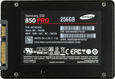 SSD Samsung 850 Pro MZ 7KE256BW 256 2.5