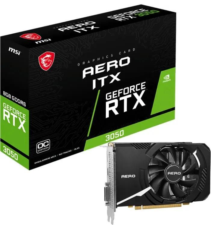 MSI GeForce RTX 3050 AERO ITX 8G GeForce RTX 3050 AERO ITX 8G OC