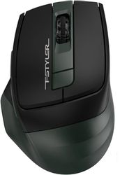 Мышь беспроводная A4TECH Fstyler FB35, USB, зеленый и черный