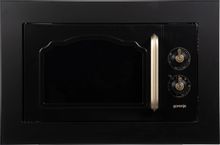 Микроволновая печь Gorenje BM235CLB, встраиваемая, 23л, 800Вт, черный ...