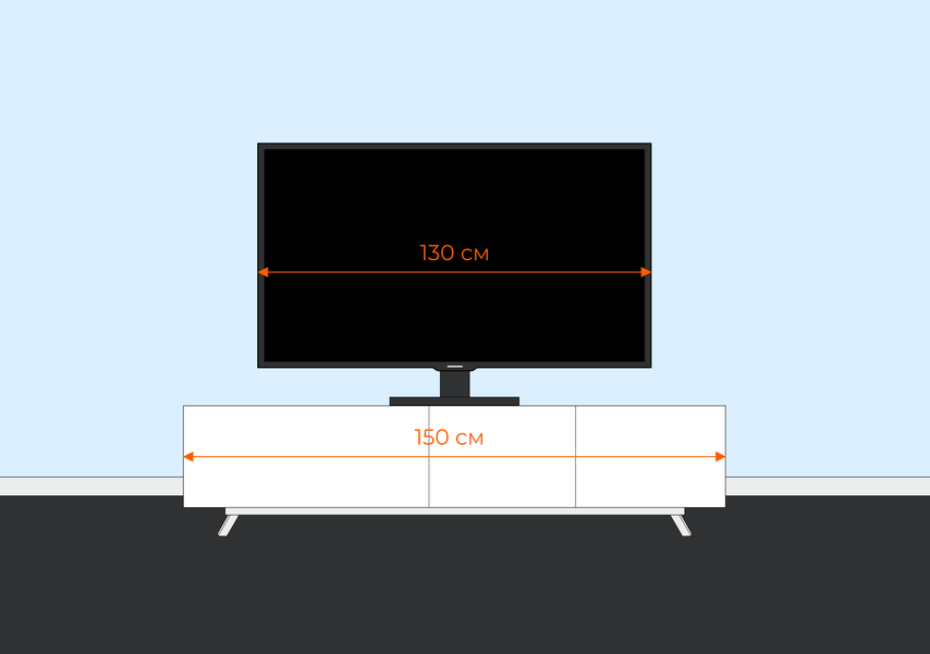 На каком расстоянии поставить диван от телевизора