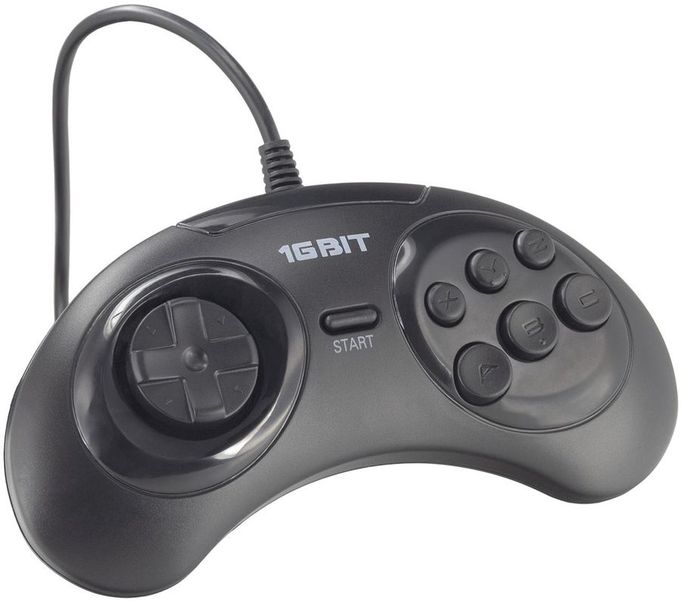 Геймпад RETRO GENESIS 16 Bit для Sega, черный