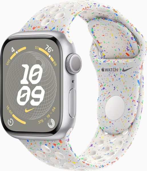 Смарт-часы Apple Watch Series 9 A2978,  41мм,  белый/серебристый [mr9m3ll/a]