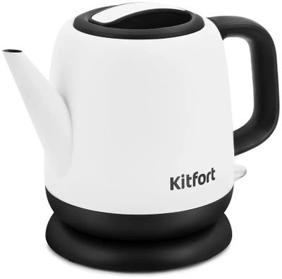 Чайник электрический KitFort KT-6112, 1630Вт, белый и черный