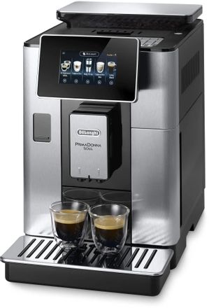 Кофемашина автоматическая DeLonghi Primadonna Soul ECAM610.75.MB, 19Бар, с автоматическим капучинатором, черный/серебристый
