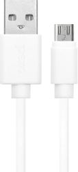 Изображение товара Кабель PERO DC-03, micro USB (m) - USB (m), 2м, 2A, белый Изображение товара Кабель PERO DC-03, micro USB (m) - USB (m), 2м, 2A, белый