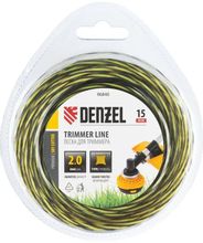 Изображение товара Леска для садовых триммеров DENZEL SkyCutter, 2мм, 15м