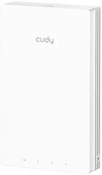 Точка доступа CUDY AP1300 Wall,  AC1300,  2.4/5ГГц,  4xRJ45,  белый