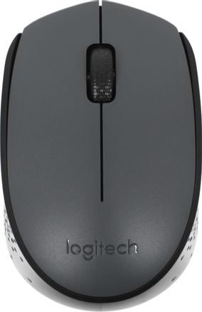 Мышь беспроводная Logitech M170, радио, оптическая, USB, 1000dpi, серый и черный [910-004642]