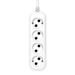 Сетевой удлинитель Buro BU-PSL4.1/W, 1.5м, белый