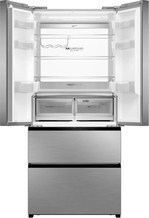 Холодильник двухкамерный HAIER HB16FRSAAAERU French Door, инверторный, серебристый