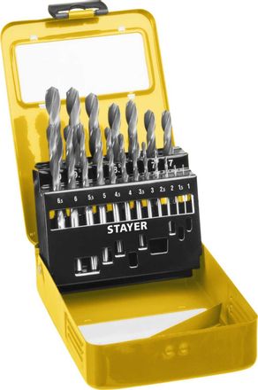 Набор сверл Stayer 29602-H19-M_z01,  цилиндрический,  19шт