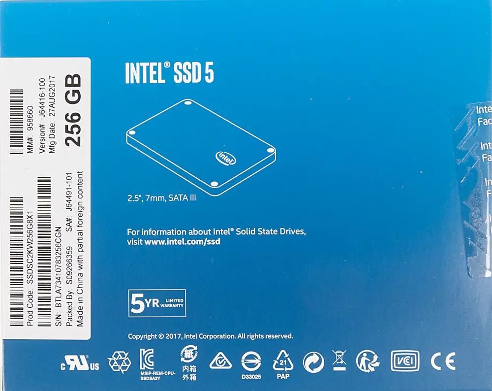 Intel ssd 256 on sale