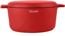Кастрюля 4.6л Rondell Red Edition RDA-1118, алюминиевая, с крышкой ...