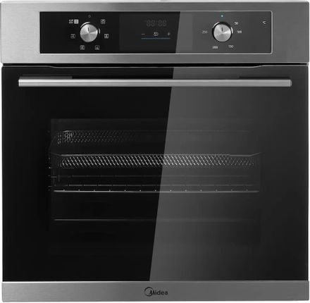 Духовой шкаф электрический Midea MO47003GX,  60л,  дверца с 2 стеклами,  нержавеющая сталь