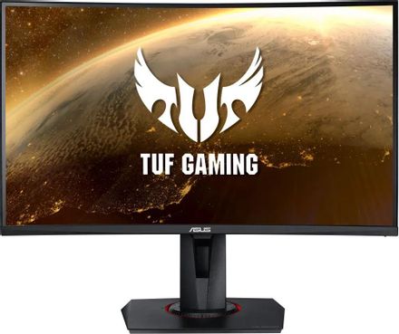 27" Монитор ASUS TUF Gaming VG27VQ,  1920x1080,  VA,  165Гц,  1хHDMI,  1хDP,  изогнутый, черный [90lm0510-b01e70]