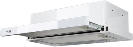 Встраиваемая вытяжка OASIS UV-60WG (F), управление кнопочное, белый