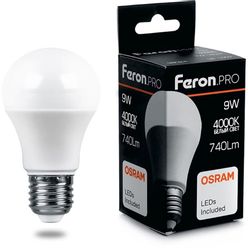 Упаковка ламп LED FERON E27, шар, 9Вт, 10 шт.