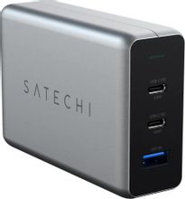 Изображение товара Сетевое зарядное устройство SATECHI ST-TC100GM-EU,  USB-A,  2xUSB-C, 100Вт, серый