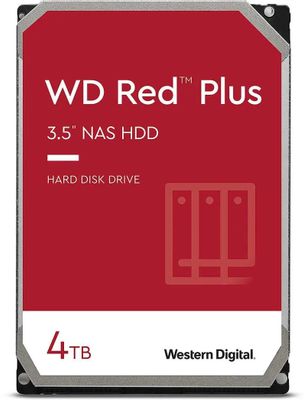 Жесткий диск WD Red Plus WD40EFZX,  4ТБ,  HDD,  SATA III,  3.5"