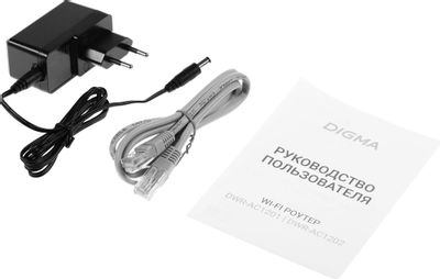 Характеристики Wi-Fi роутер Digma DWR-AC1201, AC1200, черный (1870497 ...