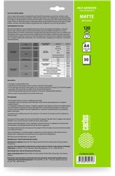 Фотобумага Cactus A4, для струйной печати, 50л, 120г/м2, белый, покрытие матовое