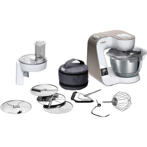 Кухонная машина Bosch Mum5 MUM5XW10, белый / бежевый