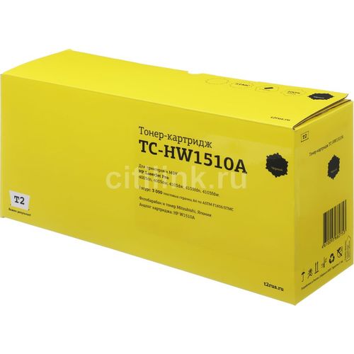 Картридж T2 TC-HW1510A, W1510A, черный / TC-HW1510A