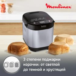 Хлебопечь Moulinex Pain & Delices OW240E30, серебристый