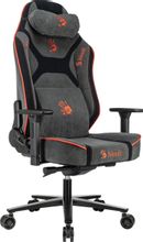 Изображение товара Кресло игровое A4TECH Bloody GC-680, искусственная замша, до 150кг, механизм со смещенной осью, регулируемые 3D подлокотники,  серый/чёрный