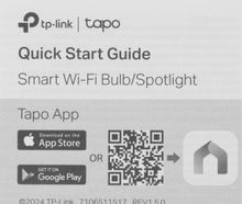 Умная лампа TP-LINK Tapo L510E E27 белая 8.7Вт 806lm Wi-Fi (1шт)