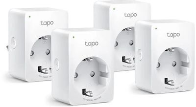 Умная розетка TP-LINK Tapo P110(4-pack) EU VDE Wi-Fi белый