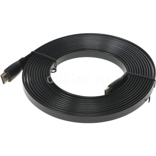 Кабель аудио-видео FLAT, HDMI (m) — HDMI (m), ver 1.4, 5м, FLAT