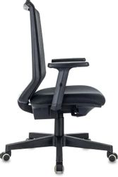Кресло Бюрократ MC-611N, сетка/ткань, до 135кг, черный