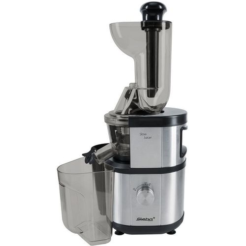 Соковыжималка STEBA E 400, шнековая, нержавеющая сталь и черный