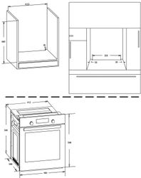 Духовой шкаф электрический Simfer B4EW59070, 49л, белый