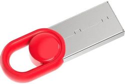 Флешка USB NETAC UM2 128ГБ, USB3.2, серебристый и красный