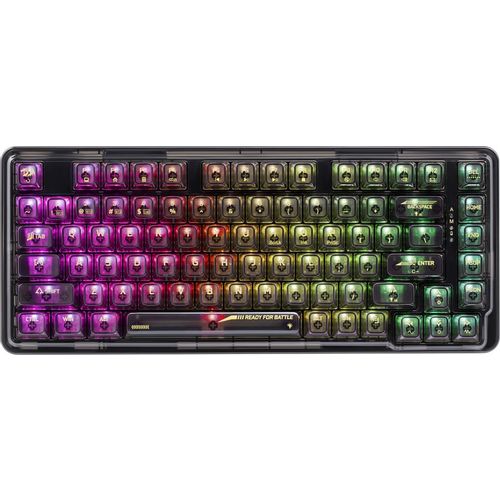 Клавиатура Redragon Elf Pro, беспроводная, USB, Bluetooth/Радиоканал, механическая, черный [71742]